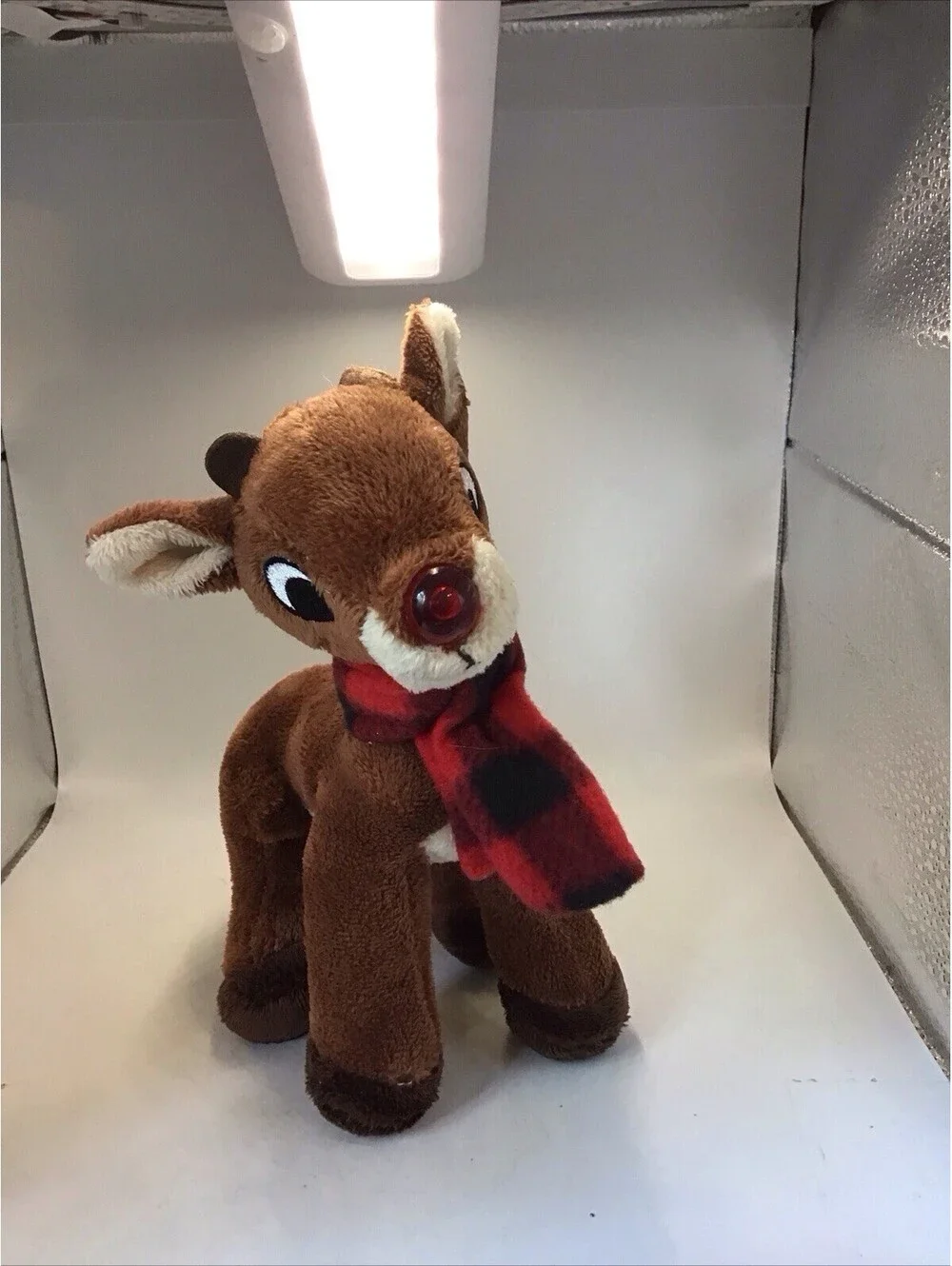 DanDee Rudolph The Red Nose Reindeer Plays Song Nose Lights Working 8”
